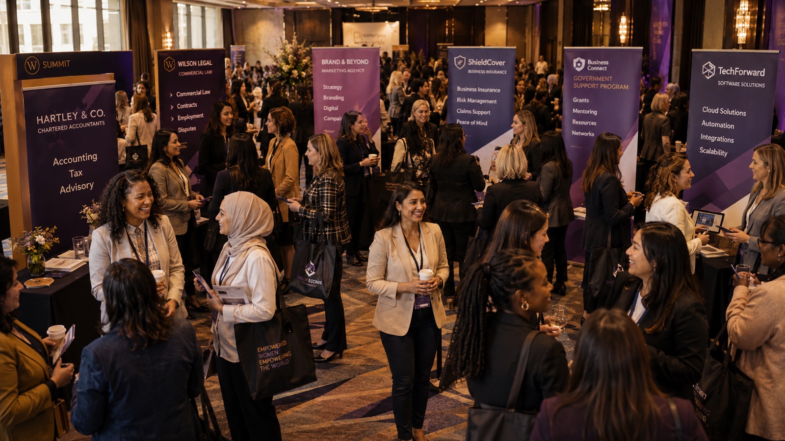 Exhibitors at Women Who Build Conference
